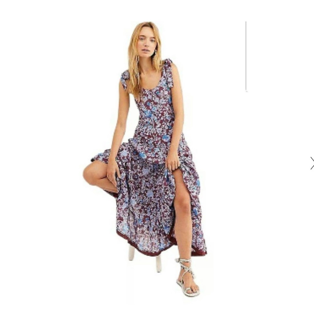Free People Kika Dress, Small, Wine